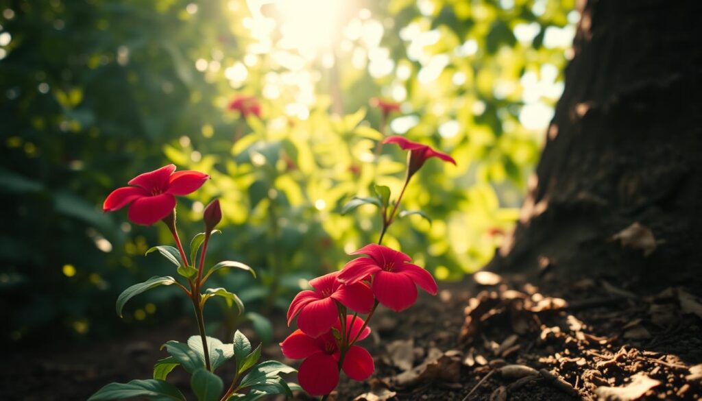 Naturinspirierte Farbpaletten mit Rot