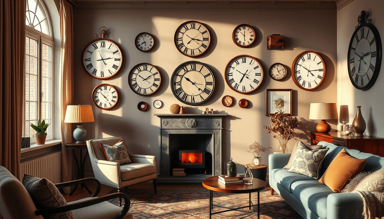 ausgefallene wanduhren wohnzimmer