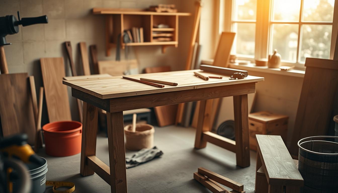 schreibtisch selber bauen