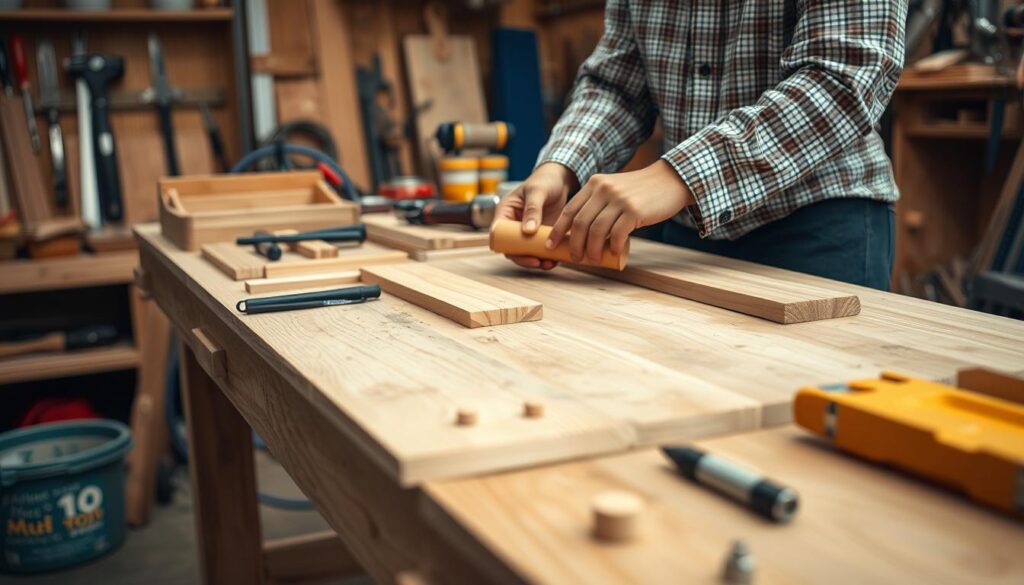 schritt-für-schritt-anleitung schreibtisch bauen