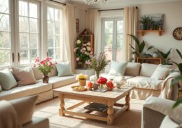 wohnzimmer deko frühling