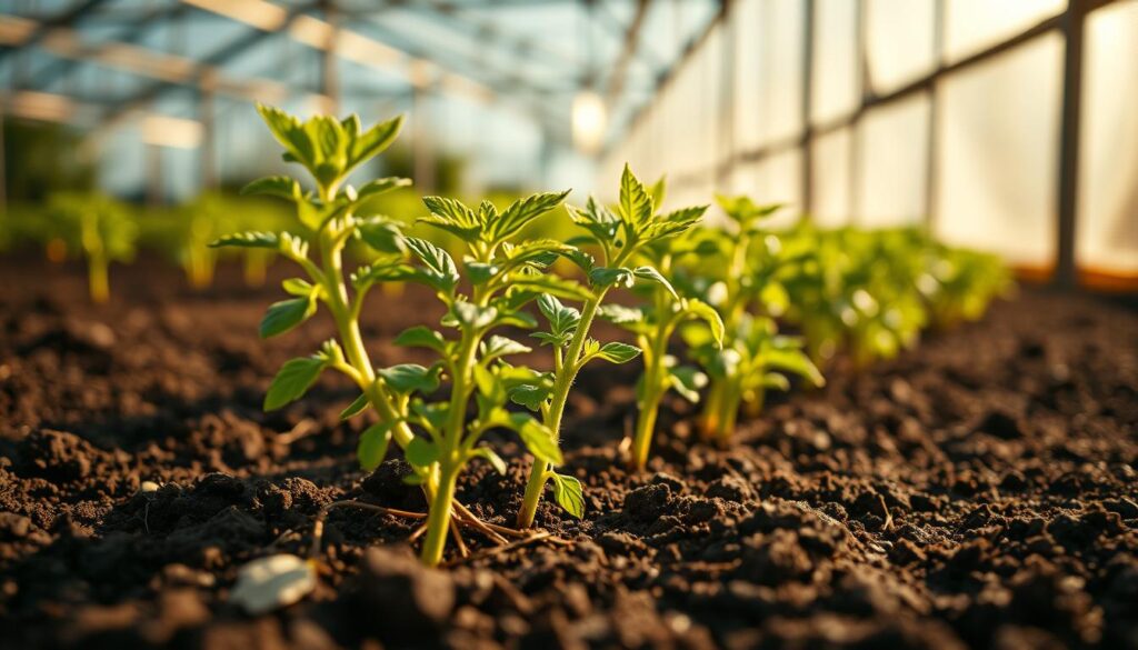 Tomatenzucht Aussaat Setzlinge Eigenanbau