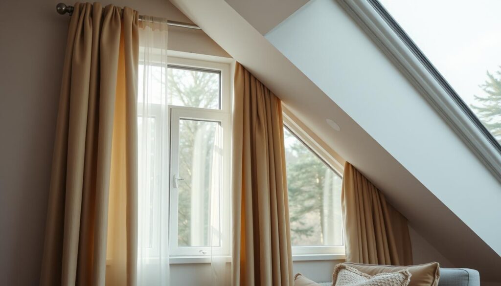 Gardinen F r Schr ge Fenster Elegante L sungen