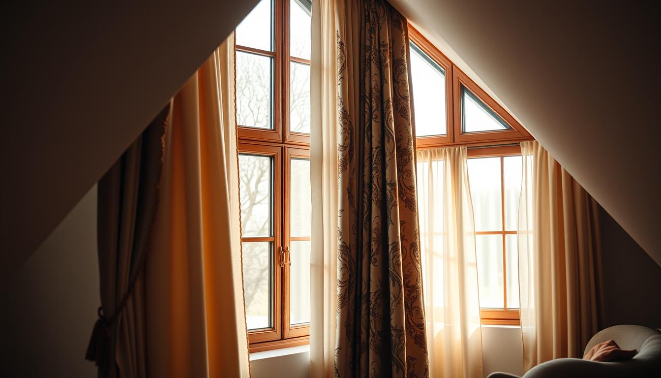 Gardinen F r Schr ge Fenster Elegante L sungen